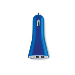 Kahe USB otsaga autolaadija, Lance, sinine