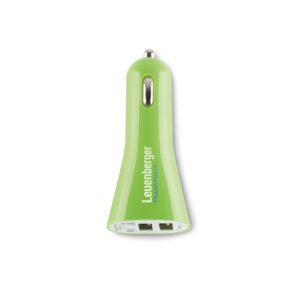Kahe USB otsaga autolaadija, Lance, laimiroheline