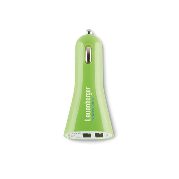 Kahe USB otsaga autolaadija, Lance, laimiroheline