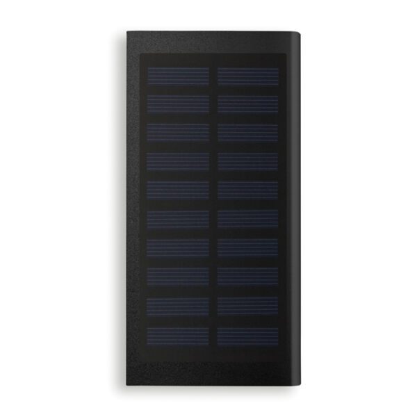 Pikeselaadija 8000 mAh, Solar Powerflat, must