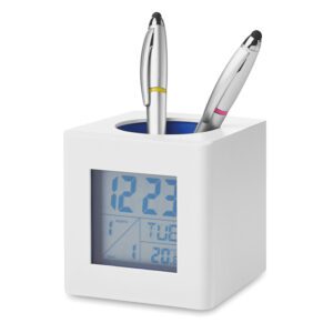 Nutikas pliiatsitops kalendri, kella ja termomeetriga, Cubo