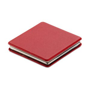 Magnetiga 2-poolne taskupeegel, Glow Round, must