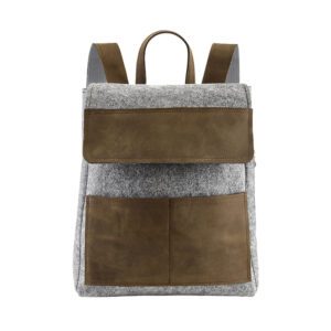 Vildist seljakott nahast detailide ja taskutega