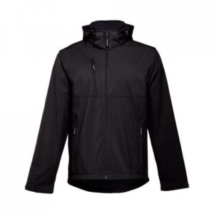 ZAGREB. Men's softshell with removable hood - Image 1