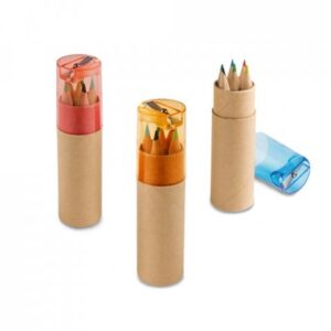 ROLS. Pencil box with 6 coloured pencils