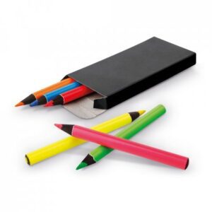 MEMLING. Pencil box with 6 coloured pencils - Image 5